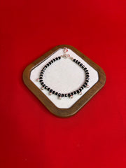 Black Beads Bracelet (7.5-8.5Inches) (Najariye) (WB119)
