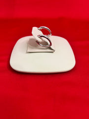 Pure Silver Hoops Earrings (HE25)