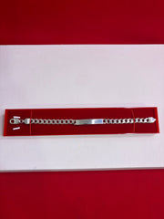 Pure Silver Rakhi Name Engraving Bracelet (NB13)