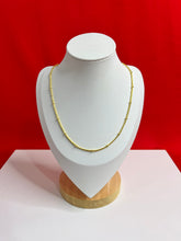 Pure Silver 24K Gold Plated Chain 17”