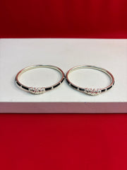 Pure Silver Black Moti (Najariye) Bangles, S-2.4 (SB135)