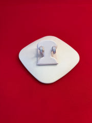 Pure Silver Hoops Earrings (HE86B)