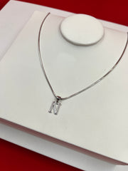 Pure Silver “N” Pendant Necklace