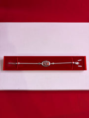Pure Silver Rakhi Bracelet 6.7-7.5”(SR30)