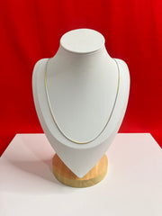 Pure Silver Three Tone Chain 17”