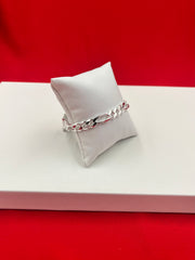 Men’s Pure Silver Figaro Bracelet (MB58)