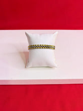 Men Pure Silver Two-tone Bracelet(8.5”) MB79