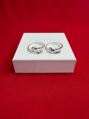 Pure Silver Toe Rings Pair (TR15)