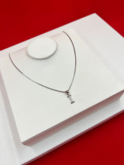 Pure Silver “i” Pendant Necklace