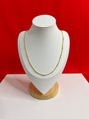 Pure Silver 24K Gold Plated Chain 17”