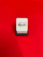 Pure Silver Pearl Ring Size 7 (s)