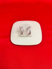 Pure Silver Hoops Earrings (HE35)