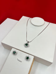 Emerald Square Glow Pendant Set