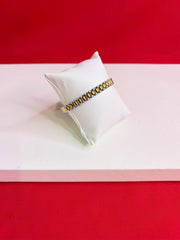 Men Pure Silver Two-Tone Bracelet (MB83)