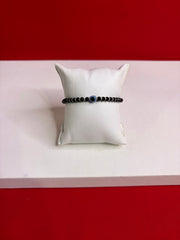 Evil Eye Black Beads Bracelet (Najariye) (6.5-7.5 Inches) (WB121)