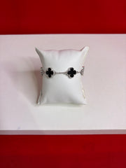 Pure Silver 5 Clover Bracelet
