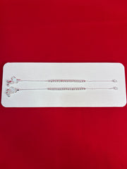 Pure Silver Kids Anklets (7.5 Inch) (KA136)