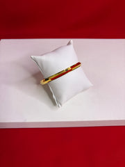 Pure Silver 24k Gold Plated Kada 2.6” (MK79)