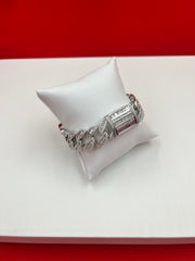 Men iced-out baguette bracelet