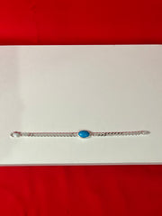 Men Pure Silver Feroza Bracelet (MB44)