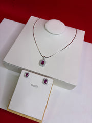 Pure Silver Pendant Set (WN136)