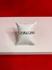 Men Pure Silver Cuban Bracelet mb25