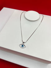Evil-Eye Silver Pendant Necklace