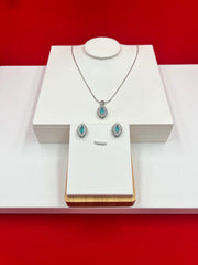 Turquoise Star Glow Pendant Set