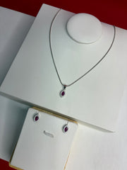 Pure Silver Pendant Set (WN199)