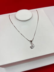 Moon Silver Pendant Necklace