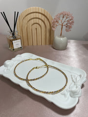 Gold,Silver & Rose gold twirl Anklets