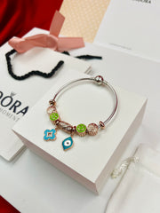 Authentic Pandora 7 Charms Bangle