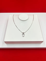 Pure Silver “U” Pendant Necklace