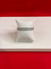 Men Silver Iced Out Bracelet