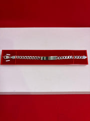 Pure Silver Rakhi Name Engraving Bracelet (NB1)