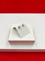 Pure Silver Heart-Shape Studs