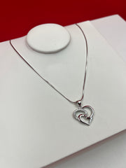 Heart Silver Pendant Necklace