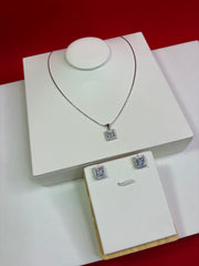 Pure Silver Pendant Set (WN158)
