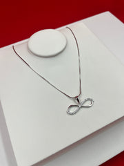 Infinity Silver Pendant Necklace