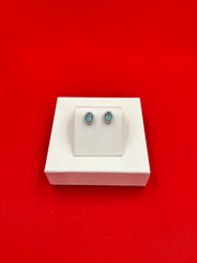 Turquoise Silver Stud Earrings