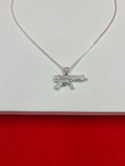 AK Riffle Silver Pendant