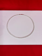 Double Link Pure Silver Chain 20” Sc95