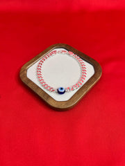 Pure Silver Evil Eye Bracelet