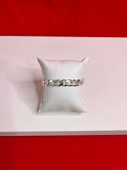 Men Pure Silver Cuban Bracelet Mb29