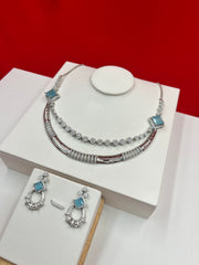 Icy Blue Aqua Queen Set