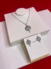 Pure Silver Pendant Set (WN91)