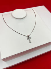 Pure Silver “T” Pendant Necklace