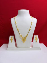 Pure Silver Gold Plated Necklace Set (GPS 4)