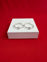 Pure Silver Toe Rings Pair (TR16)