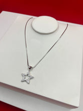 Sparkling Star Silver Pendant Necklace